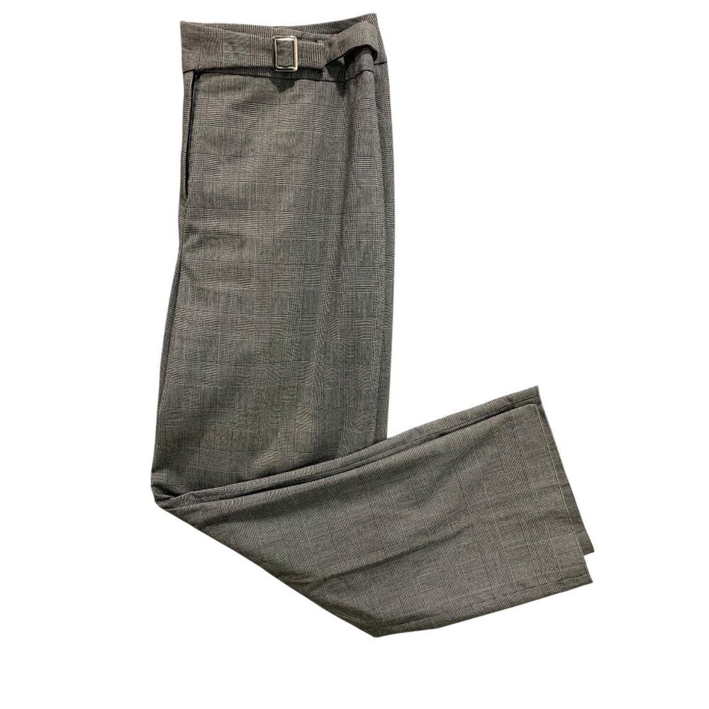 Size 16 Dressbarn Womens Plaid Dress Pants Trousers Black White